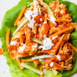 Buffalo Chicken Lettuce Wraps