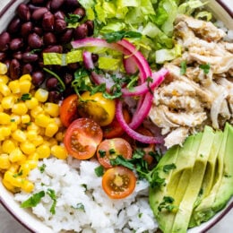 Salsa Verde Chicken Bowl