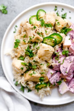 A plate of Indian pulao