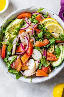 Lemony Hearts of Palm and Avocado Salad