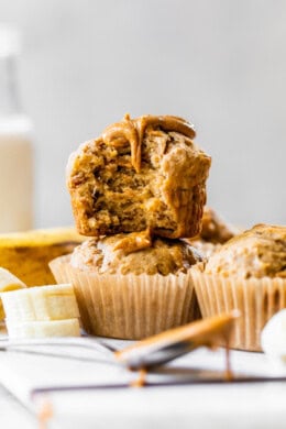 Peanut Butter Banana Muffins