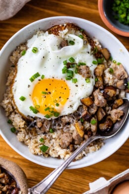 Savory Steel Cut Oatmeal Bowl