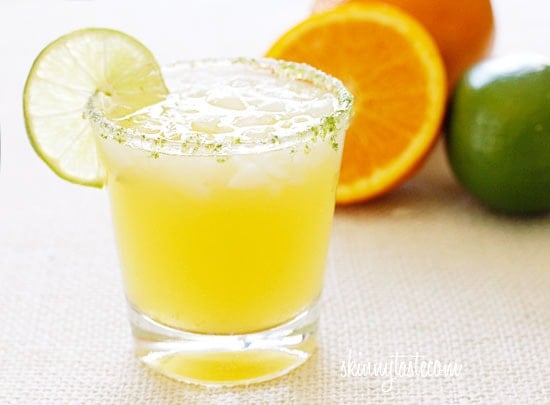 A lighter fresh take on a margarita! Fresh squeezed citrus juice and a splash of seltzer makes this fresh and lighter, with no added sugars! So go ahead, enjoy your margarita (or two) this Cinco de Mayo!!