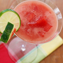 Fresh watermelon makes these martinis a perfect summer cocktail! Enjoy them at your next back yard party but be careful drink too many!! **wink wink**