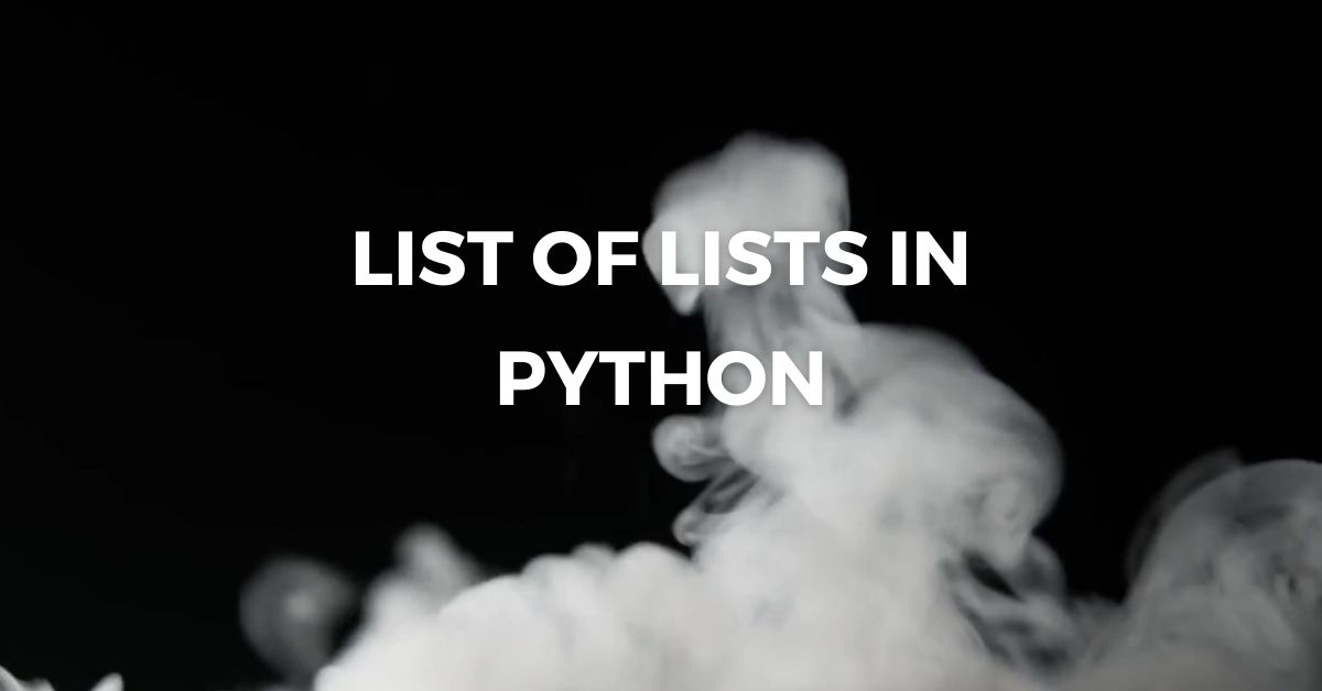 List of Lists in Python